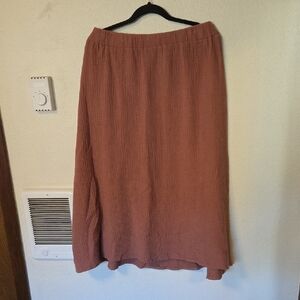 100% Cotton Brown Women's Skirt